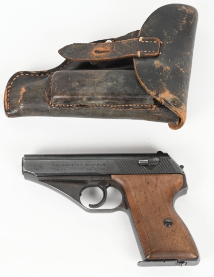 NAZI POLICE MARKED MAUSER HSC WITH HOLSTER RIG