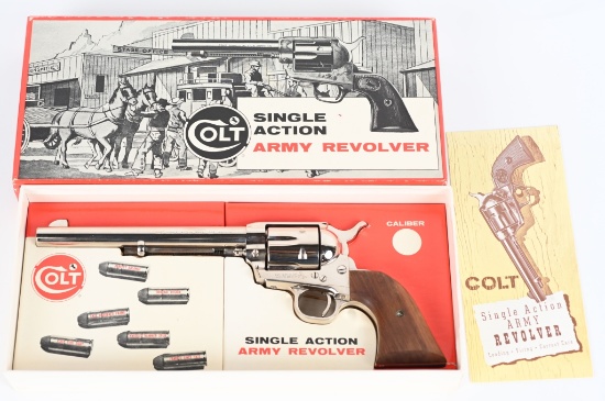 UNFIRED COLT 2ND GEN SAA .357 NICKEL REVOLVER