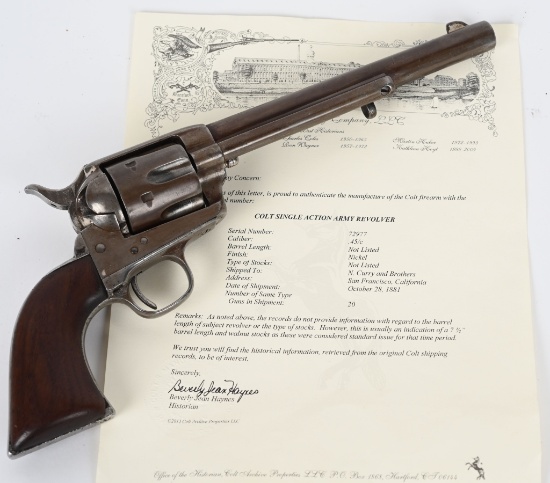 ANTIQUE COLT SAA REVOLVER -1881