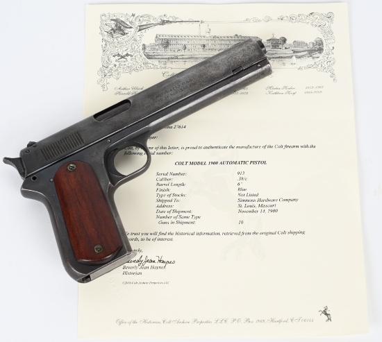 COLT MODEL 1900 SEMI AUTO PISTOL