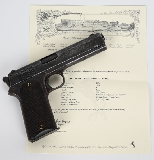 COLT MODEL 1905 SEMI AUTO 45 PISTOL