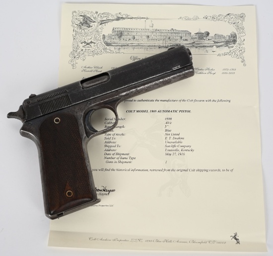 COLT MODEL 1905 SEMI AUTO 45 PISTOL