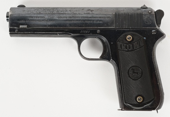 HIGH POLISH COLT MODEL 1903 POCKET HAMMER .38 ACP