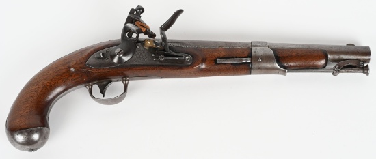 US MODEL 1819 SIMEON NORTH FLINTLOCK PISTOL