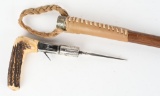 19TH CENTURY FRENCH PEPPERBOX CANE GUN