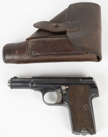WW2 ERA ASTRA 300 SEMI AUTO PISTOL WITH HOLSTER