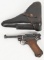 1918 ERFURT P.08 LUGER 7.65MM WITH HOLSTER.