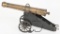 ANTIQUE BRASS BARREL GUNPOWDER CANNON