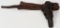 1880'S TEXAS HALF FLAP COLT HOLSTER & MARKED BELT