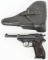WW2 WALTHER AC 41 CODE P-38 PISTOL WITH HOLSTER