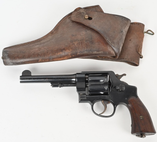 US WW1 1917 SMITH & WESSON REVOLVER WITH HOLSTER
