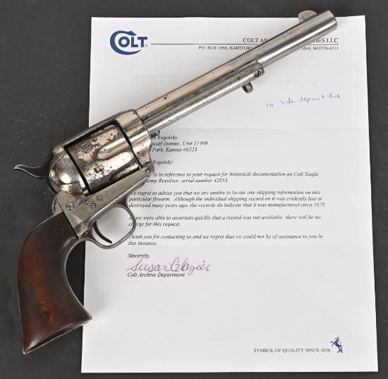 COLT .44 NEW FRONTIER SIX SHOOTER REVOLVER