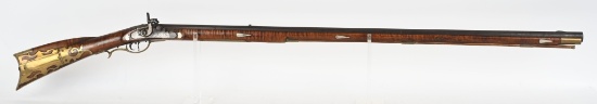 JOE LONG MARKED KENTUCKY LONG RIFLE PERCUSSION