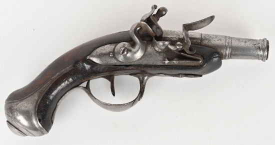 FRENCH FLINTLOCK POCKET PISTOL
