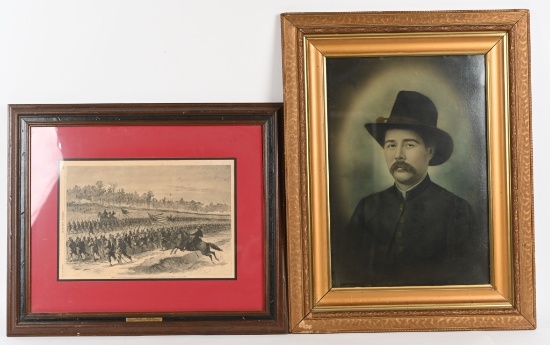 FRAMED CIVIL WAR OFFICER IMAGE WEAR SLOUCH HAT