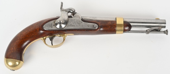 VERY FINE US MODEL 1842 JOHNSON MARTIAL PISTOL