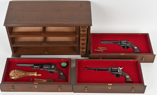 ELEGANT COLT BI-CENTENNIAL 3 GUN CASED SET-PYTHON