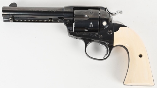 COLT BISLEY MODEL SAA WITH IVORY GRIPS 38 W.C.F.