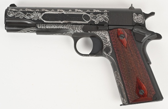 ENGRAVED COLT GOVERNMENT MODEL 1911-A1 9MM