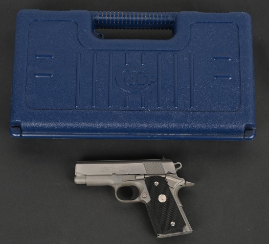 BOXED COLT STAINLESS OFFICERS MODEL 45 PISTOL