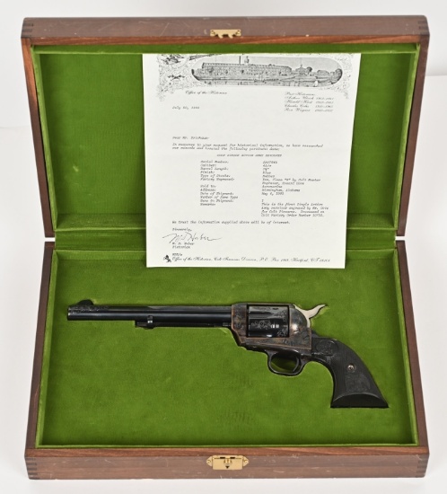 ENGRAVED COLT SINGLE ACTION ARMY BY HOWARD DOVE