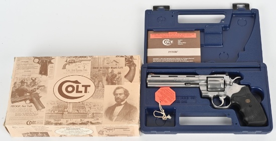 COLT PYTHON DOUBLE ACTION REVOLVER WITH CASE