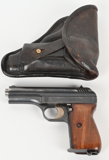 CZ MODEL 28 POLICE MARKED WW2 SEMI AUTO 380 AUTO