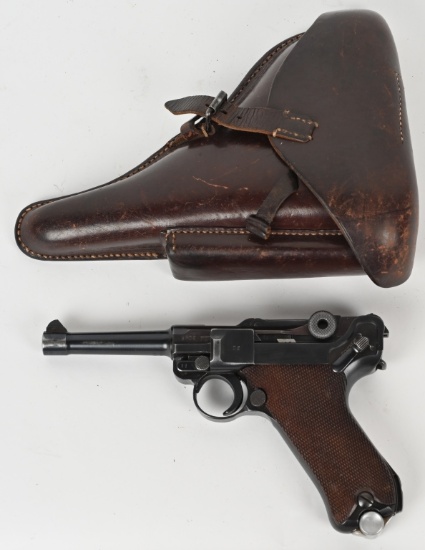 1938 MAUSER P.O8 LUGER S/42 MARKED WITH HOLSTER
