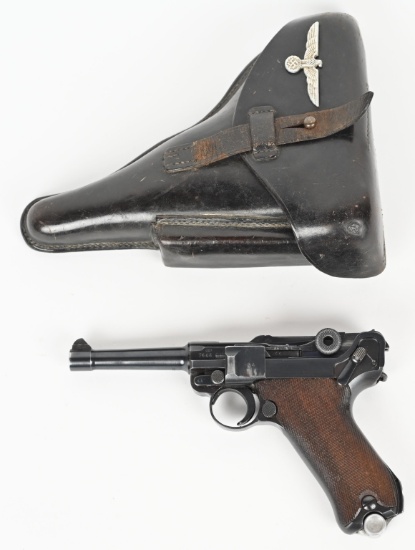 MAUSER BANER P-08 LUGER 1939 WITH 2 MATCHING MAGS