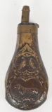 CIVIL WAR REMINGTON DOG MOTIF POWDER FLASK
