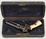 CASED ENGRAVED IVORY LEFAUCHEUX PATENT REVOLVER