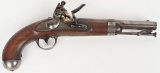 A. WATERS MODEL 1836 FLINTLOCK MARTIAL PISTOL