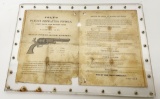 EARLY COLT REVOLVER BROADSIDE CIRCA 1850