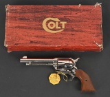 MIB COLT SAA 44 SPECIAL NICKEL REVOLVER