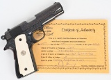 ROBIDOUX ENGRAVED COLT COMBAT COMMANDER 1911