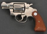 FACTORY NICKEL COLT COBRA 38 SPL. REVOLVER.