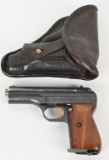 CZ MODEL 28 POLICE MARKED WW2 SEMI AUTO 380 AUTO