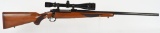 RUGER M77 HEAVY BARREL RIFLE WITH REDFIELD SCOPE