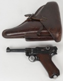 1938 MAUSER P.O8 LUGER S/42 MARKED WITH HOLSTER