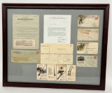 FRAMED WINCHESTER PAPEWORK