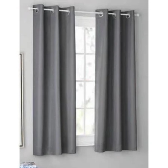 Main Stay Blackout 2 Curtain Panels 63' Gray