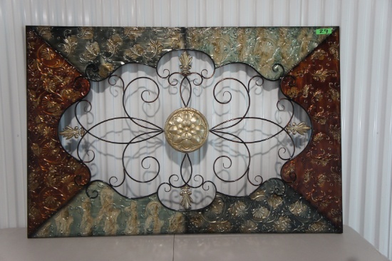 LARGE Metal Wall Hanging  -JC