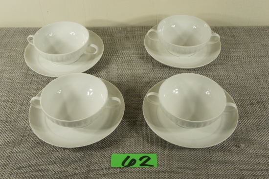 set of THOMAS GERMANY 4 Bowls & saucer  -CO