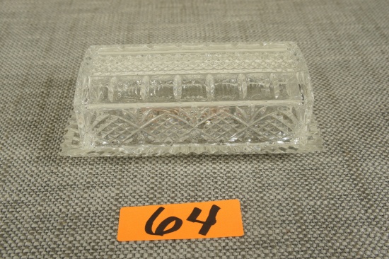 Crystal Butter Dish -CO
