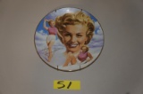 Marilyn Monroe Collectable Plate -JC