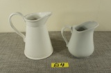 Porcelain Farmhouse Pitcher Lot -CO