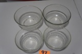 4 Pc Pyrex Mixing Bowls -JC