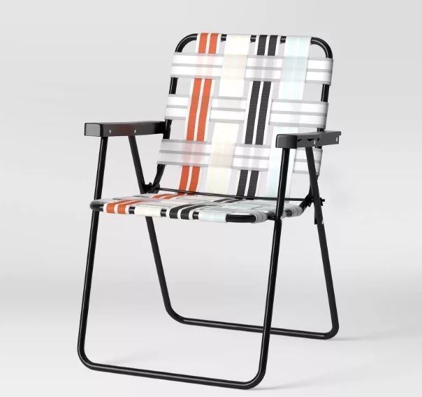 Web strap folding chair sale