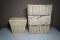 Wicker Hmper & Trash Can