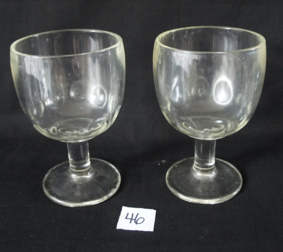 Vintage Beer Goblet set of 2- DM